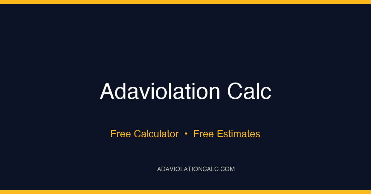 What to Do After an ADA Violation | adaviolationcalc.com